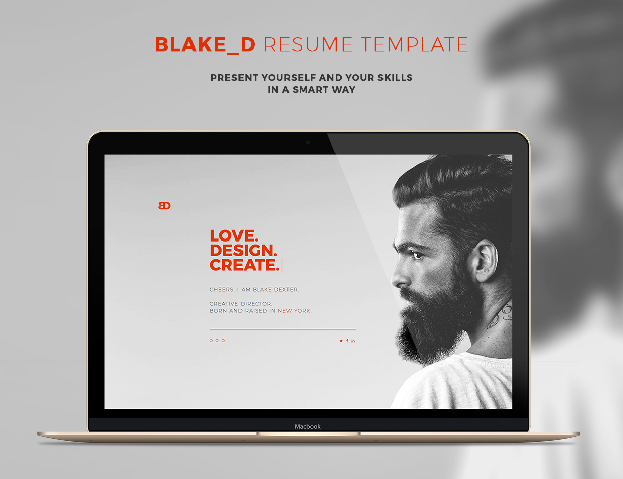 BlakeD - Portfolio & Resume Template - 5