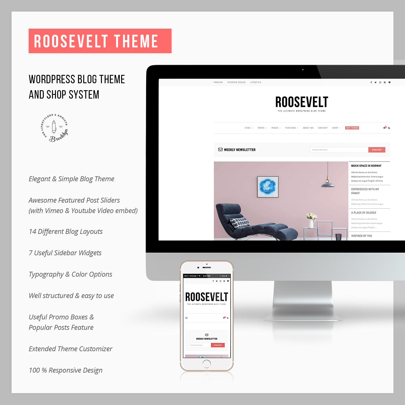 Roosevelt - Responsive WordPress Blog Theme - 7